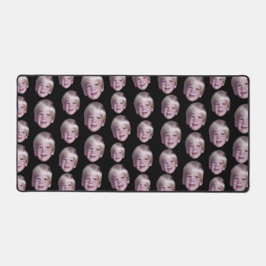 Voeg 1 Drijvende foto toe - Willekeurig patroon zw Bureaumat (Voorkant)