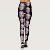 Voeg 1 Drijvende foto toe - Willekeurig patroon zw Leggings (Achterkant)