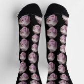 Voeg 1 Drijvende foto toe - Willekeurig patroon zw Sokken (Top)