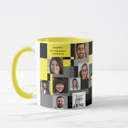 Voeg 20 foto's Moderne collega pensioen afscheid Mok (Links)