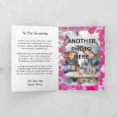 Voeg 2 foto's in Bloemen Lijsten voor Grootmoeder Kaart (Binnen)