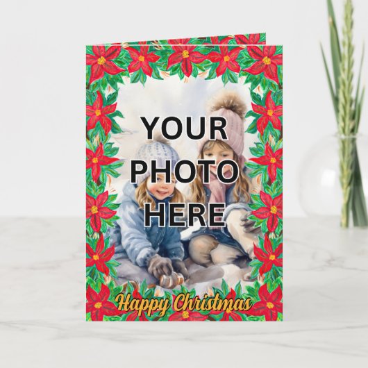 Voeg 2 foto's in Houten Lijsten voor Grootmoeder Kaart (Voorkant)