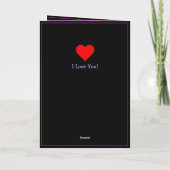 Voeg 2 foto's Neon Light Valentijn hart liefde ged Kaart (Achterkant)