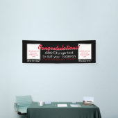 Voeg 2 foto's toe aanpasbare bannercongraties welk spandoek (Beurs)