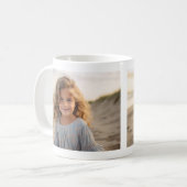 Voeg 2 Foto's toe - Eenvoudige collage aan beide z Koffiemok (Voorkant links)