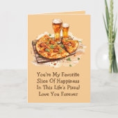 Voeg 2 foto's toe, Favoriete Slice Happiness Valen Kaart (Voorkant)