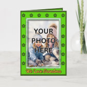 Voeg 2 foto's toe in groene lijsten voor oma kaart (Voorkant)