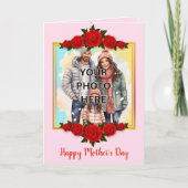 Voeg 2 foto's toe in Red Roses Lijsten voor Grootm Kaart (Voorkant)