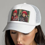 Voeg 2 foto's toe - Simple Collage Trucker Pet<br><div class="desc">Je kunt de foto van je baby (of baby's) en creëer vervangen door een uniek cadeau! Een eenvoudig,  minimaal ontwerp met slechts 2 foto's.</div>