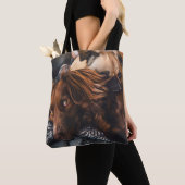 Voeg 2 Sided Pet Foto toe Tote Bag (Dichtbij)