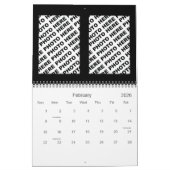 Voeg 34 foto's toe in één kalender rood zwart (Feb 2026)