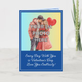 Voeg 3 foto's toe, Elke dag met u is Valentijns Kaart (Voorkant)