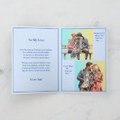 Voeg 3 foto's toe, Elke dag met u is Valentijns Kaart (Binnen)