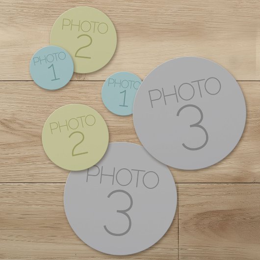 Voeg 3 Foto's toe en Creëer uw eigen foto's Confetti