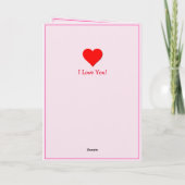 Voeg 3 foto's toe, Roze Valentijnsdag met liefdesg Kaart (Achterkant)