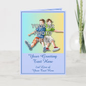 Voeg 3 foto's toe voor oma, gedicht van tieners kaart (Voorkant)