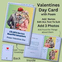 Voeg 3 foto's, Valentijns leven met je avontuur to Kaart