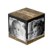 Voeg 4 afbeeldingen familie roestbruine zwarte fot kubus (Voorkant hoekig)