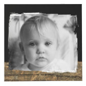 Voeg 4 afbeeldingen familie roestbruine zwarte fot kubus (Voorkant)