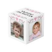 Voeg 4 afbeeldingen toe we love you grandma pink kubus (Achter hoekig)