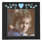 Voeg 4 afbeeldingen toe we love you oma black blue kubus (Voorkant)