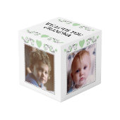 Voeg 4 afbeeldingen toe we love you oma green kubus (Voorkant hoekig)