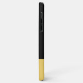 Voeg 4 foto's toe initiaal naam geel en zwart Case-Mate iPhone case (Achterkant/links)