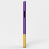 Voeg 4 foto's toe initialen noemen geel en paars Case-Mate iPhone case (Achterkant/rechts)