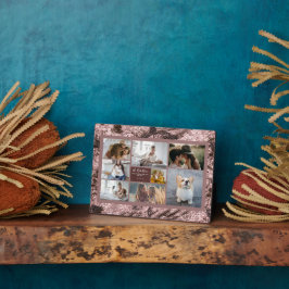 Voeg 8 Foto's Roos Gold Texture Floral Pattern toe Fotoplaat