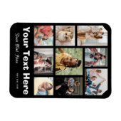 Voeg 9 foto's en je favoriete bijschriftmagneet to magneet (Horizontaal)