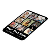 Voeg 9 foto's en je favoriete bijschriftmagneet to magneet (Linkerzijde)