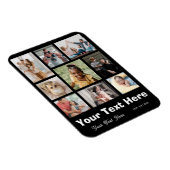 Voeg 9 foto's en uw favoriete titel toe magneet (Rechterzijde)