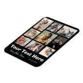 Voeg 9 foto's en uw favoriete titel toe magneet (Linkerzijde)