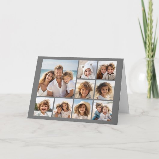 Voeg 9 van Uw Favoriete Foto's of dit Net toe Kaart (Voorkant)