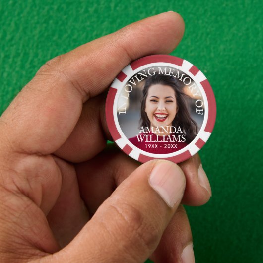 Voeg Aangepaste Herdenkingsfoto Toe Poker Chips (Hand)
