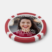 Voeg Aangepaste Herdenkingsfoto Toe Poker Chips (Enkel)