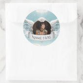 Voeg aangepaste herdenkingsfoto toe ronde sticker (Tas)