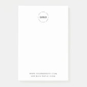 Voeg Aangepaste Logo Business Company Branded toe Post-it® Notes (Voorkant)