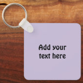 Voeg aangepaste tekst 1 foto paars toe sleutelhanger (Voorkant)