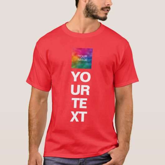 Voeg Afbeelding Logo Fotosjabloon Mannen Kerst Roo T-shirt (Voorkant)
