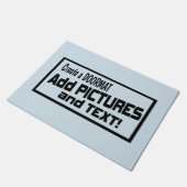 Voeg Afbeeldingen en tekst toe - Creëer Uw eigen Deurmat (Schuin)