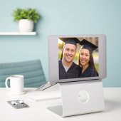 Voeg Afstudeerfoto Toe Aanpassen Sticker (Laptop op bureau)