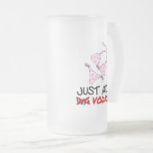 Voeg alleen wodka toe matglas bierpul (Voorkant rechts)