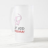 Voeg alleen wodka toe matglas bierpul (Voorkant links)