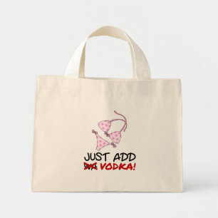 Voeg alleen wodka toe mini tote bag