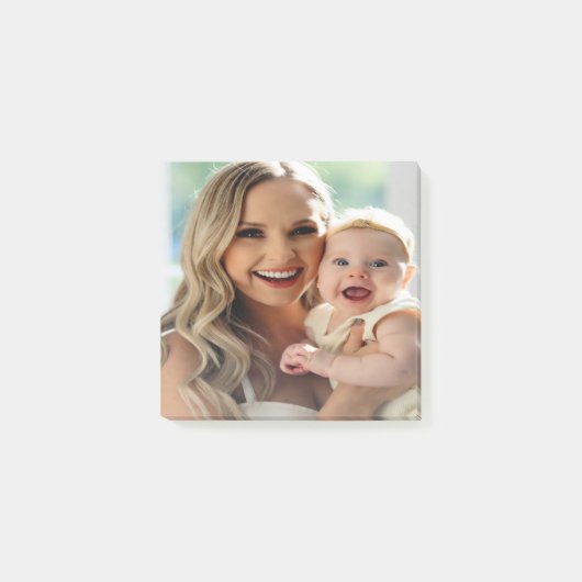 Voeg babofoto toe personaliseren aanpassen post-it® notes (Voorkant)