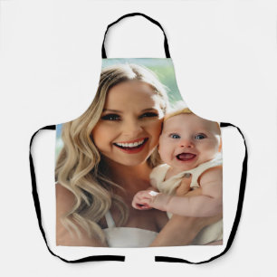 Voeg Babys Foto Toe Personaliseren Aanpassen Schort