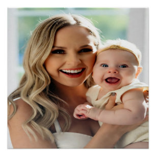 Voeg babysfoto toe personaliseren aanpassen perfect poster