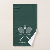Voeg Badminton Club Naam Rackets Pictogrammen Cust Handdoek (Handdoek)