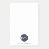 Voeg Bedrijfs Logo en de Werknemer van de Website  Post-it® Notes (Voorkant)